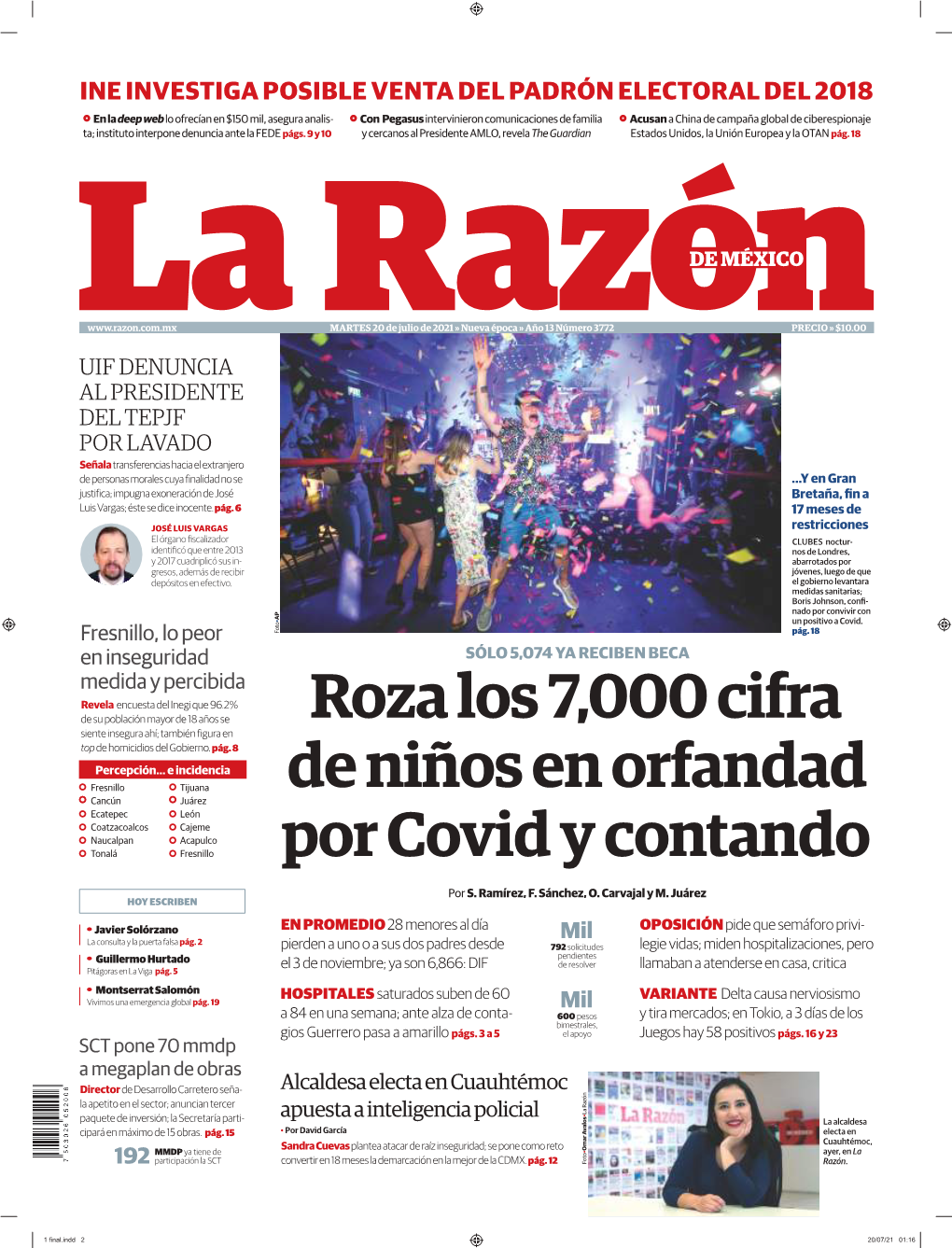 Roza Los 7,000 Cifra De Niños En Orfandad Por Covid Y Contando