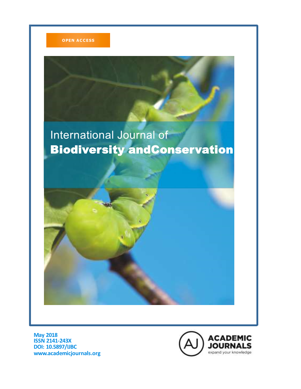 International Journal of Biodiversity Andconservation