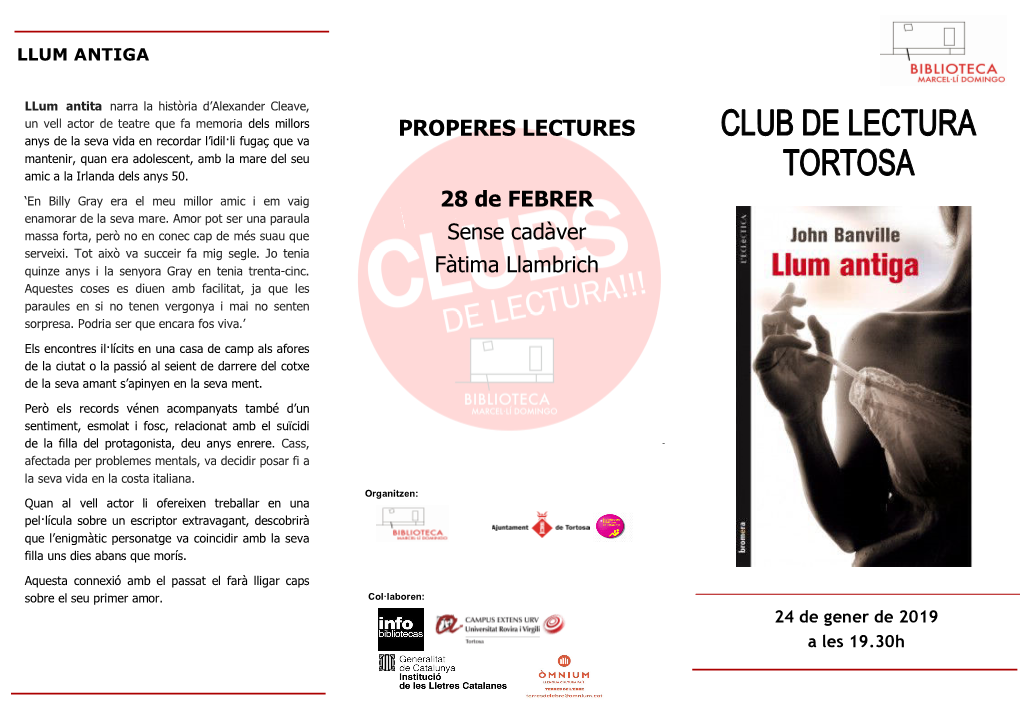 PROPERES LECTURES 28 De FEBRER Sense Cadàver Fàtima