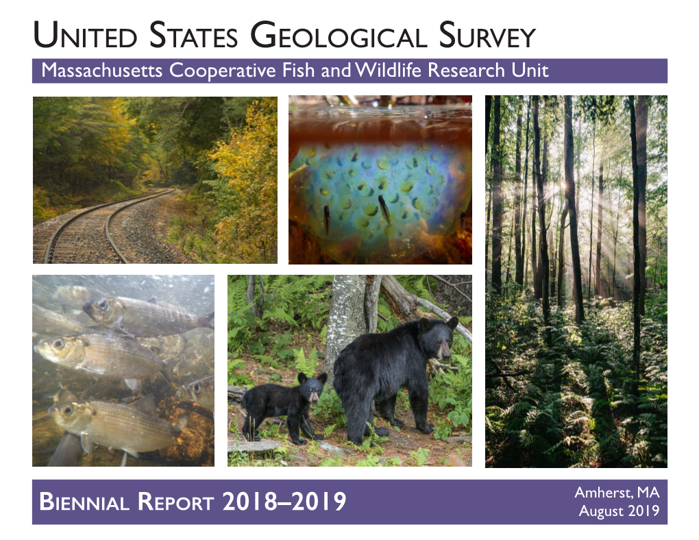 United States Geological Survey Massachusetts Cooperative Fish and Wildlife Research Unit