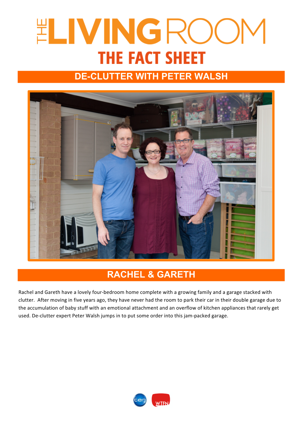 De-Clutter with Peter Walsh Rachel & Gareth