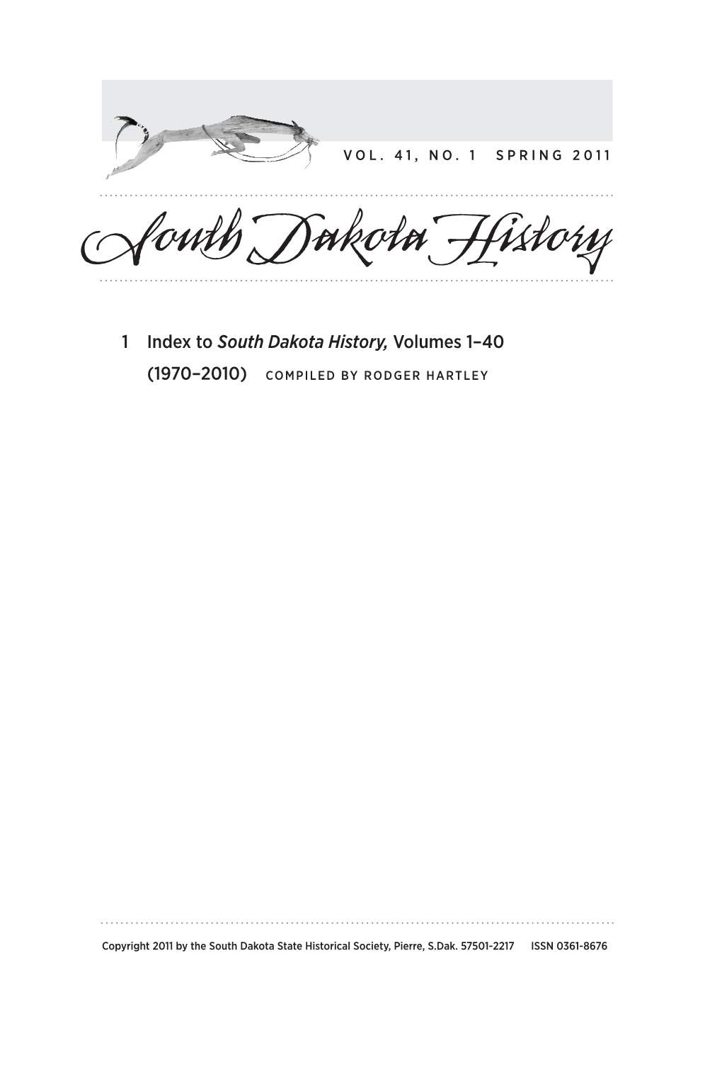 South Dakota History