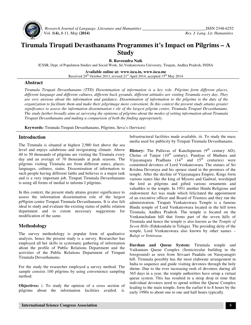 Tirumala Tirupati Devasthanams Programmes It's Impact on Pilgrims