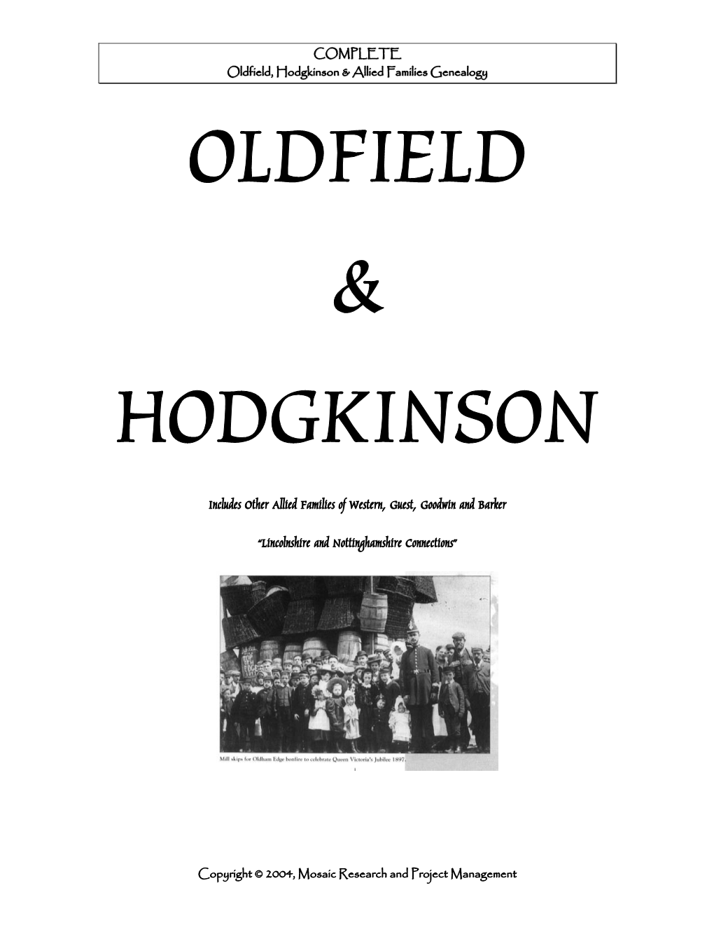 Oldfield, Hodgkinson