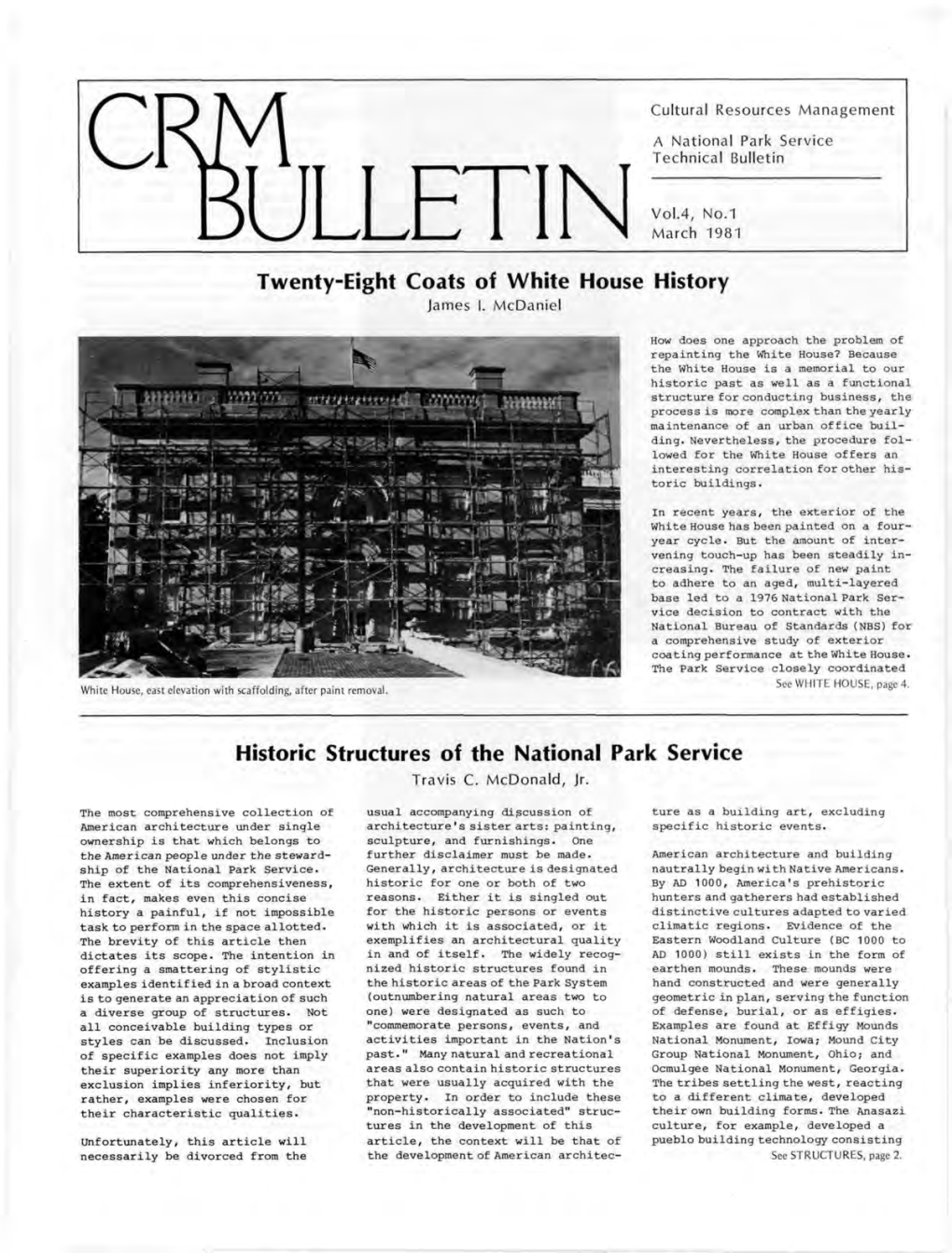 CRM Bulletin Vol. 4, No. 1