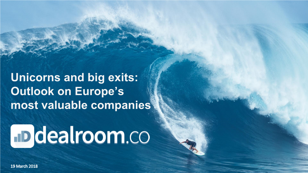 Unicorns and Big Exits: Outlook on Europe's Most Valuable Companies