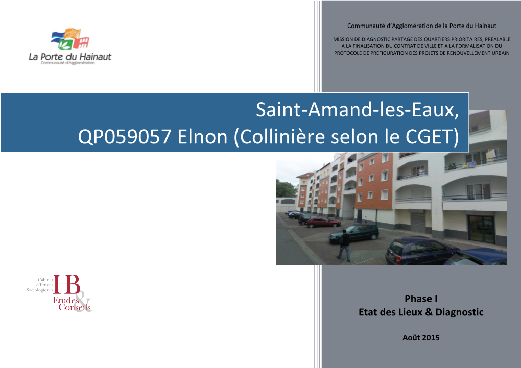 Saint-Amand-Les-Eaux, QP059057 Elnon (Collinière Selon Le CGET)