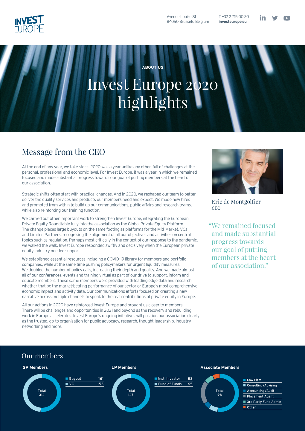 Invest Europe 2020 Highlights