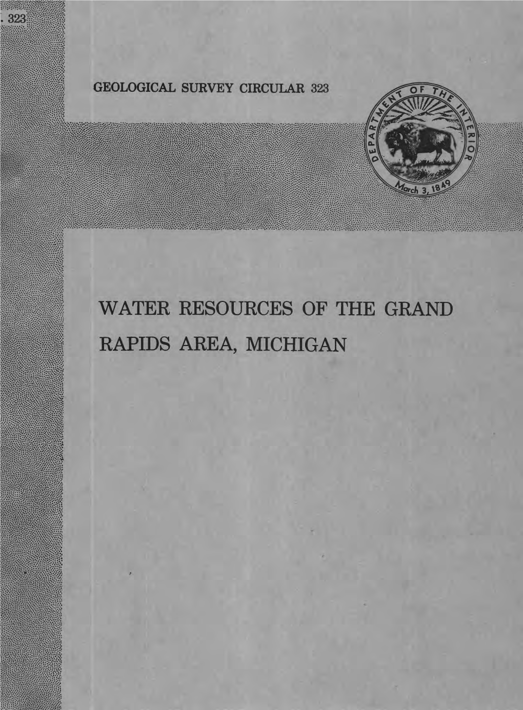 Water Resources of the Grand Rapids Area, Michigan