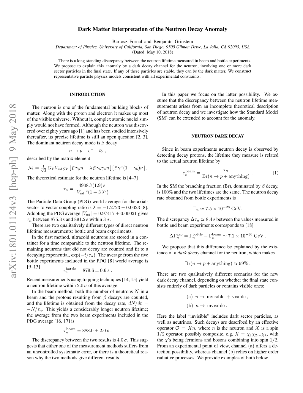 Dark Matter Interpretation of the Neutron Decay Anomaly