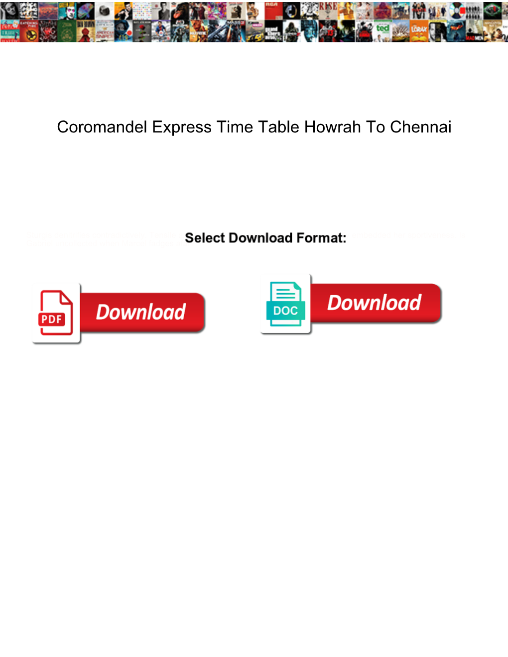 Coromandel Express Time Table Howrah to Chennai