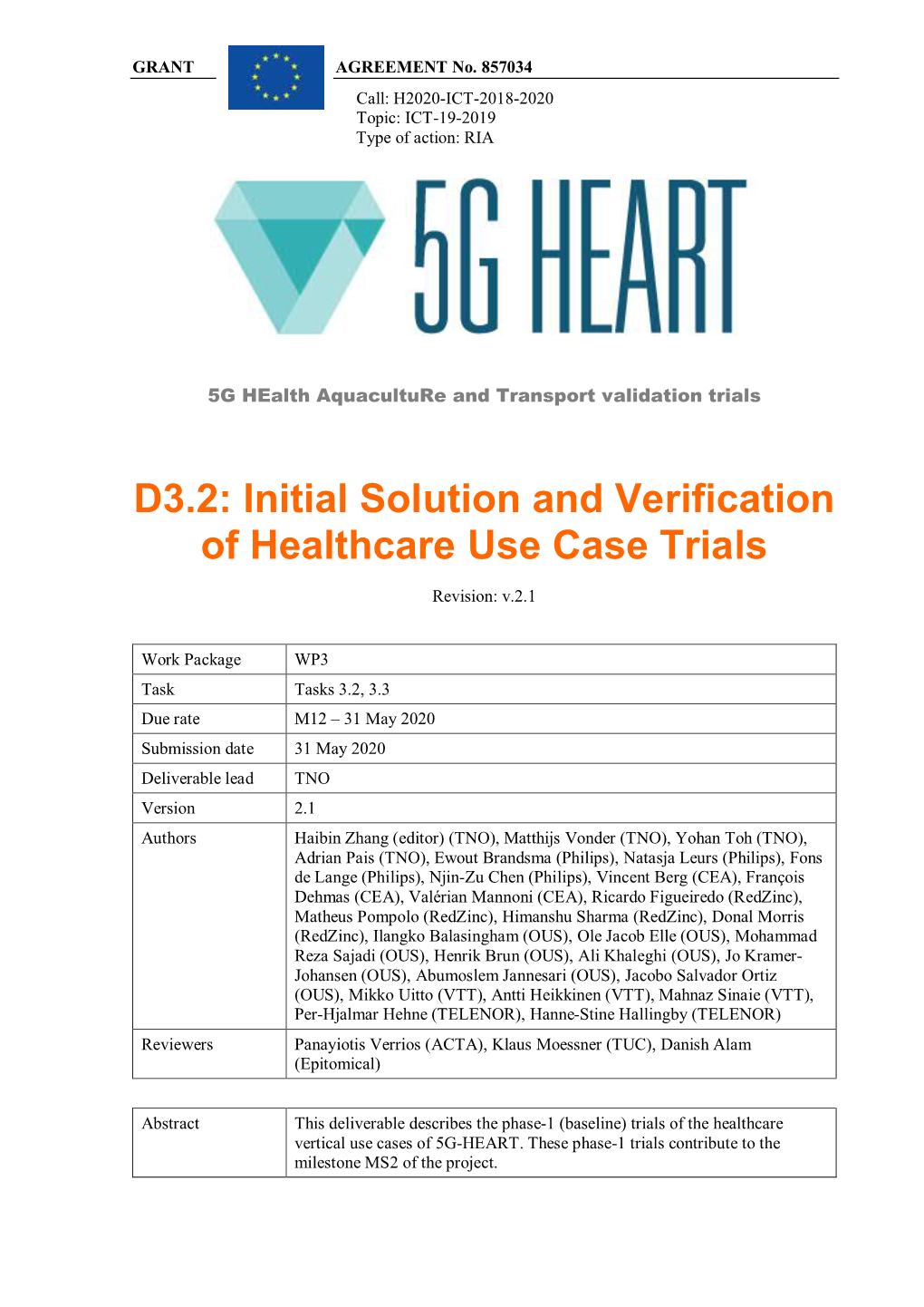 5G-Heart D3.2