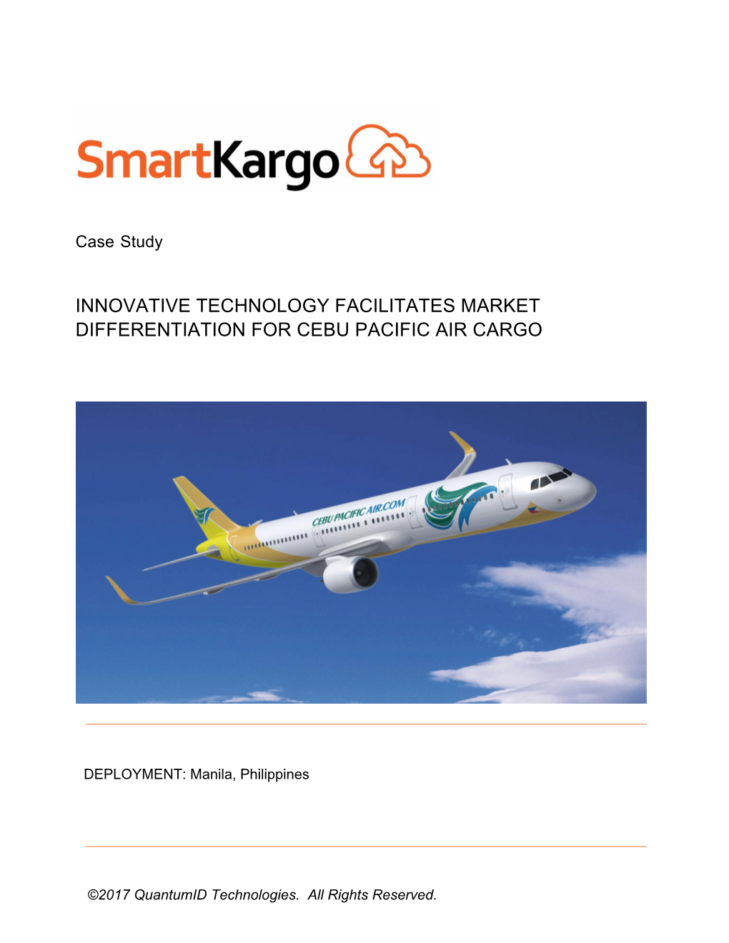 Innovative Technology Facilitates Market Differentiation for Cebu Pacific Air Cargo