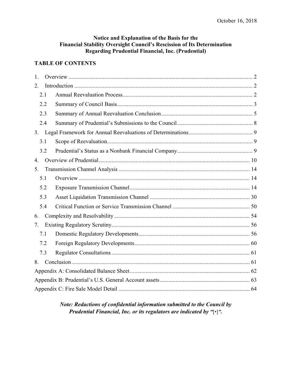 Prudential Financial, Inc. (Rescission)