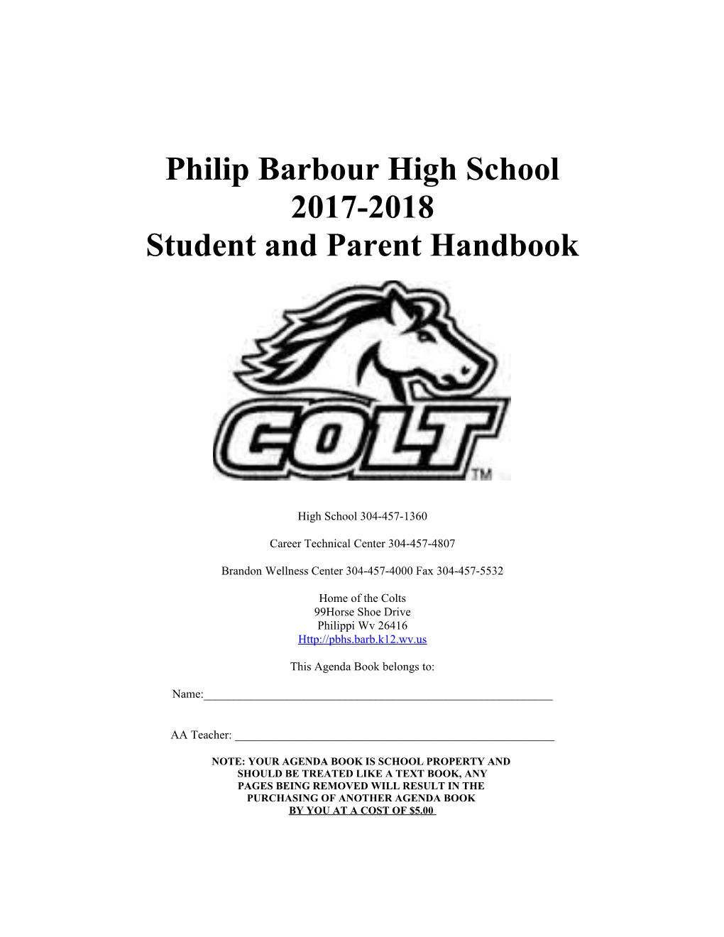 Philip Barbour High School Boys= Soccer 2000-01 s1