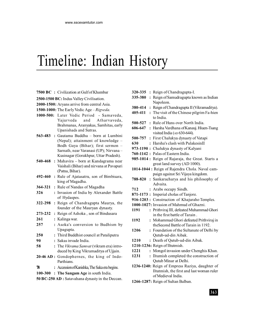 Indian History