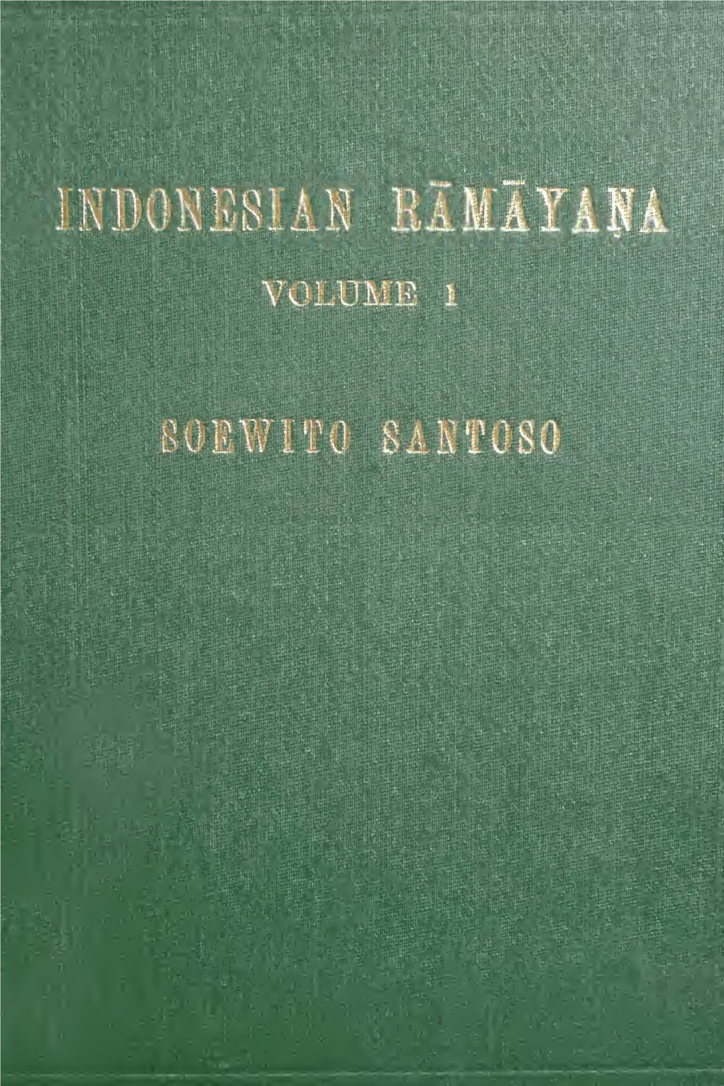Ramayana Kakawin Vol. 1