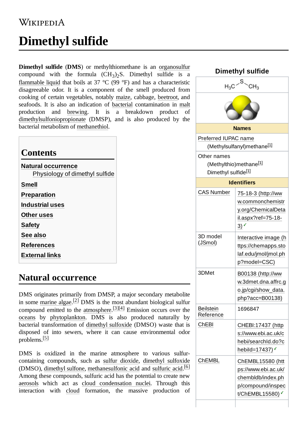 Dimethyl Sulfide