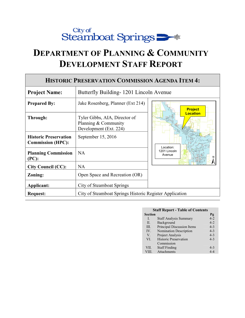 Department of Planning & Community Development