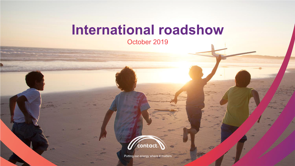 International Roadshow October 2019