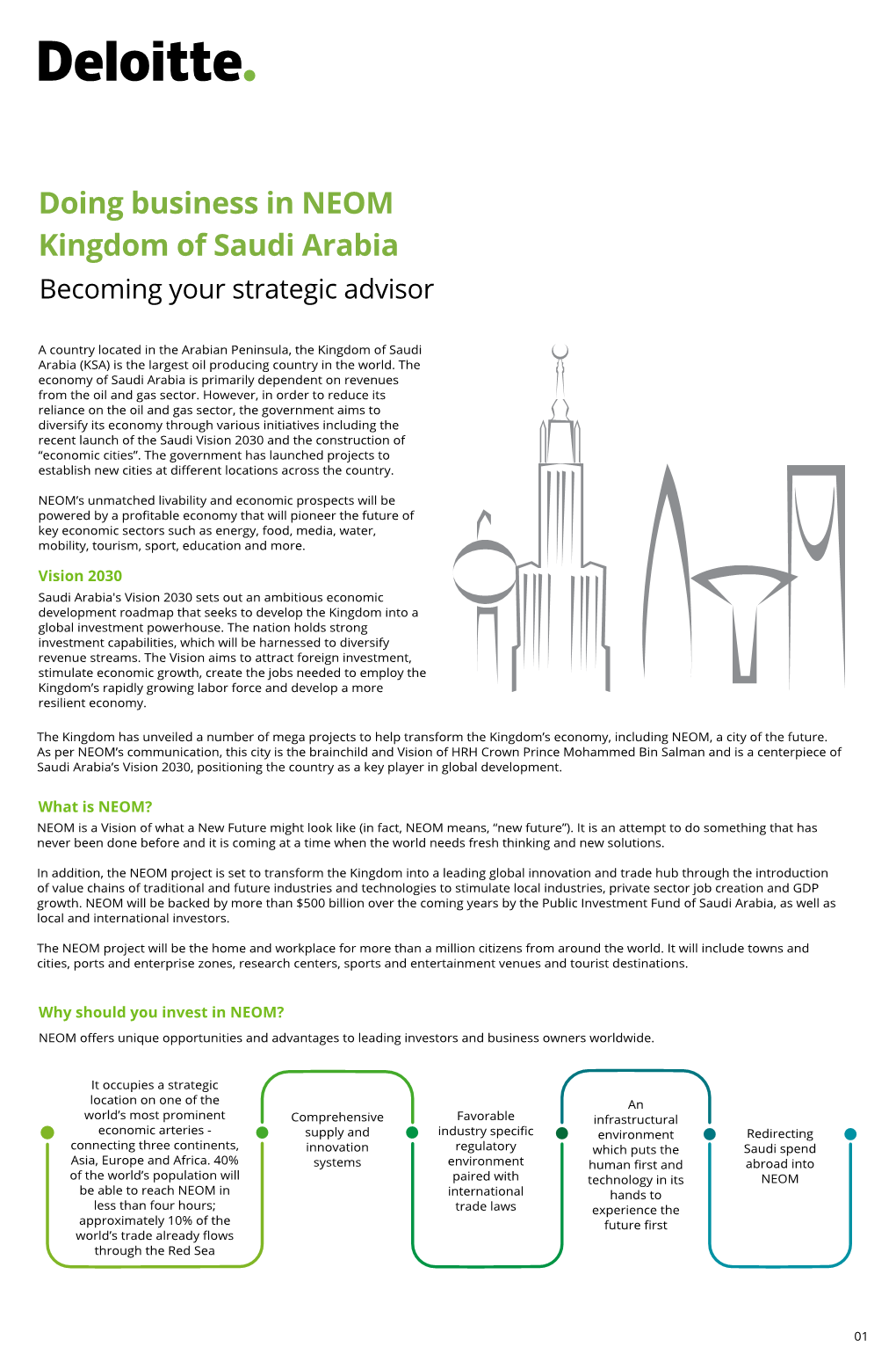 Doing Business in NEOM Kingdom of Saudi Arabia Becoming Your Strategic Advisor