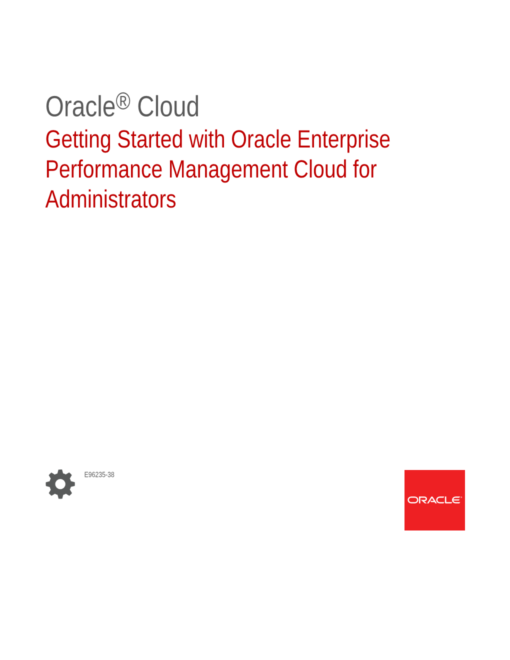 Getting Started with Oracle Enterprise Performance Management Cloud for Administrators