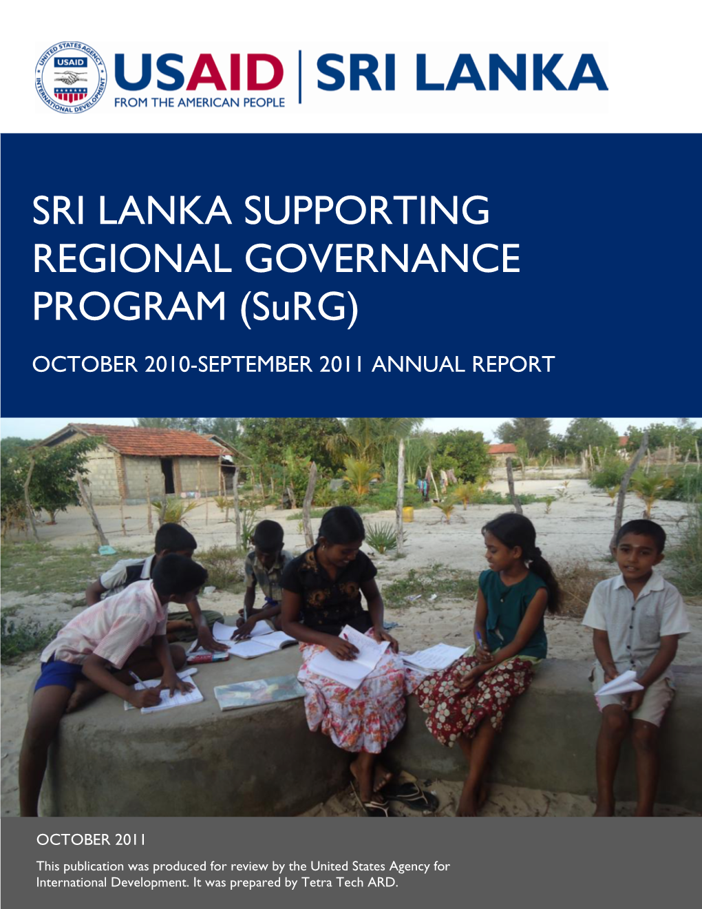 SRI LANKA SUPPORTING REGIONAL GOVERNANCE PROGRAM (Surg)