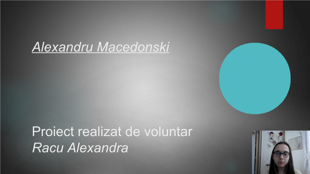 Alexandru Macedonski Proiect Realizat De Voluntar Racu Alexandra