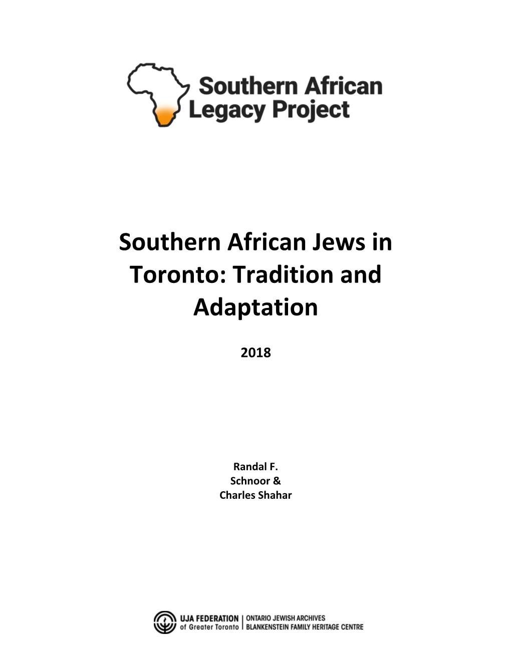 A Comprehensive Survey of Southern African Jews