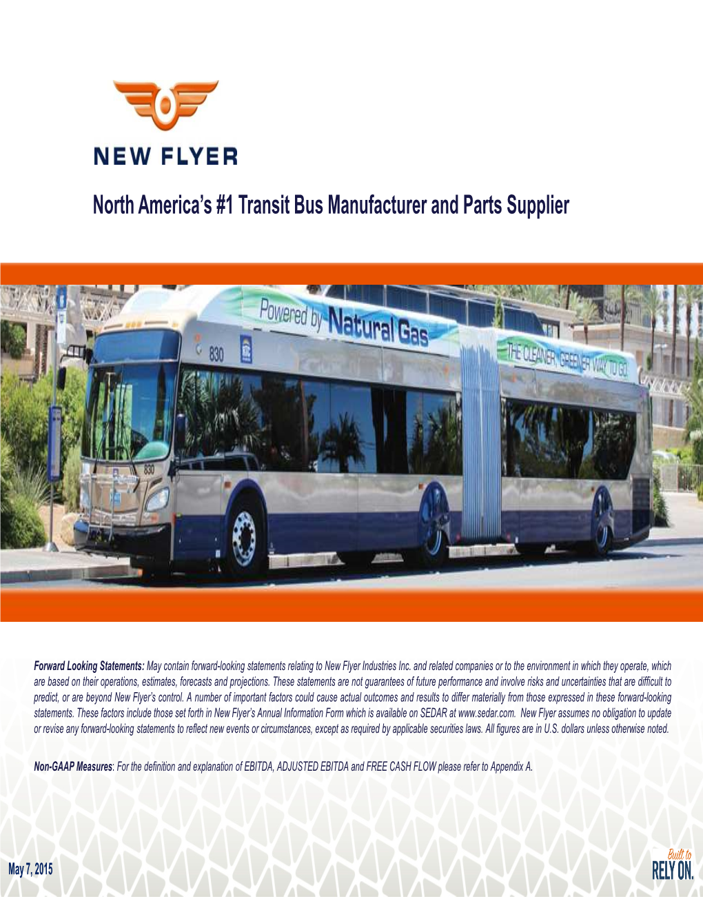 North America's #1 Transit Bus Manufacturer and Parts Supplier