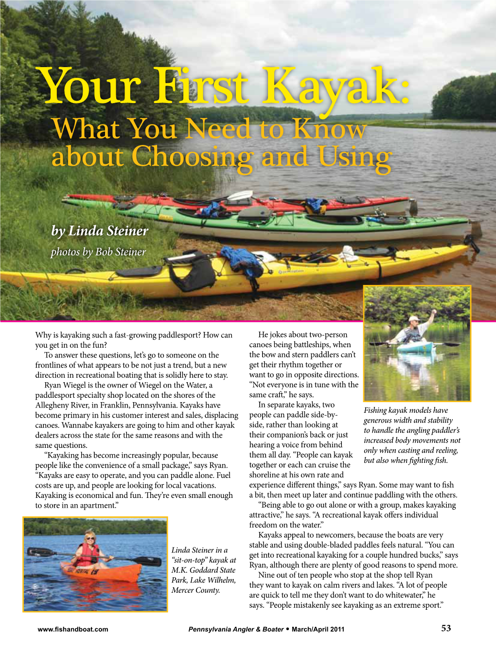 Your First Kayak: What You Need to Know About Choosing and Using