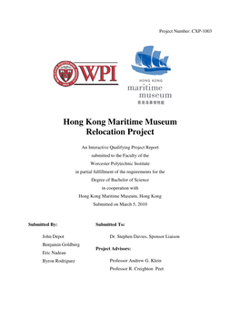 Hong Kong Maritime Museum Relocation Project