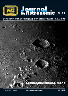 Für Astronomie Nr. 29 Zeitschrift Der Vereinigung Der Sternfreunde E.V