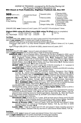 HORSE in TRAINING, Consigned by Ed Dunlop Racing Ltd. the Property of Rabbah Bloodstock Ltd