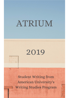 Student Writing from American University's Writing Studies Program