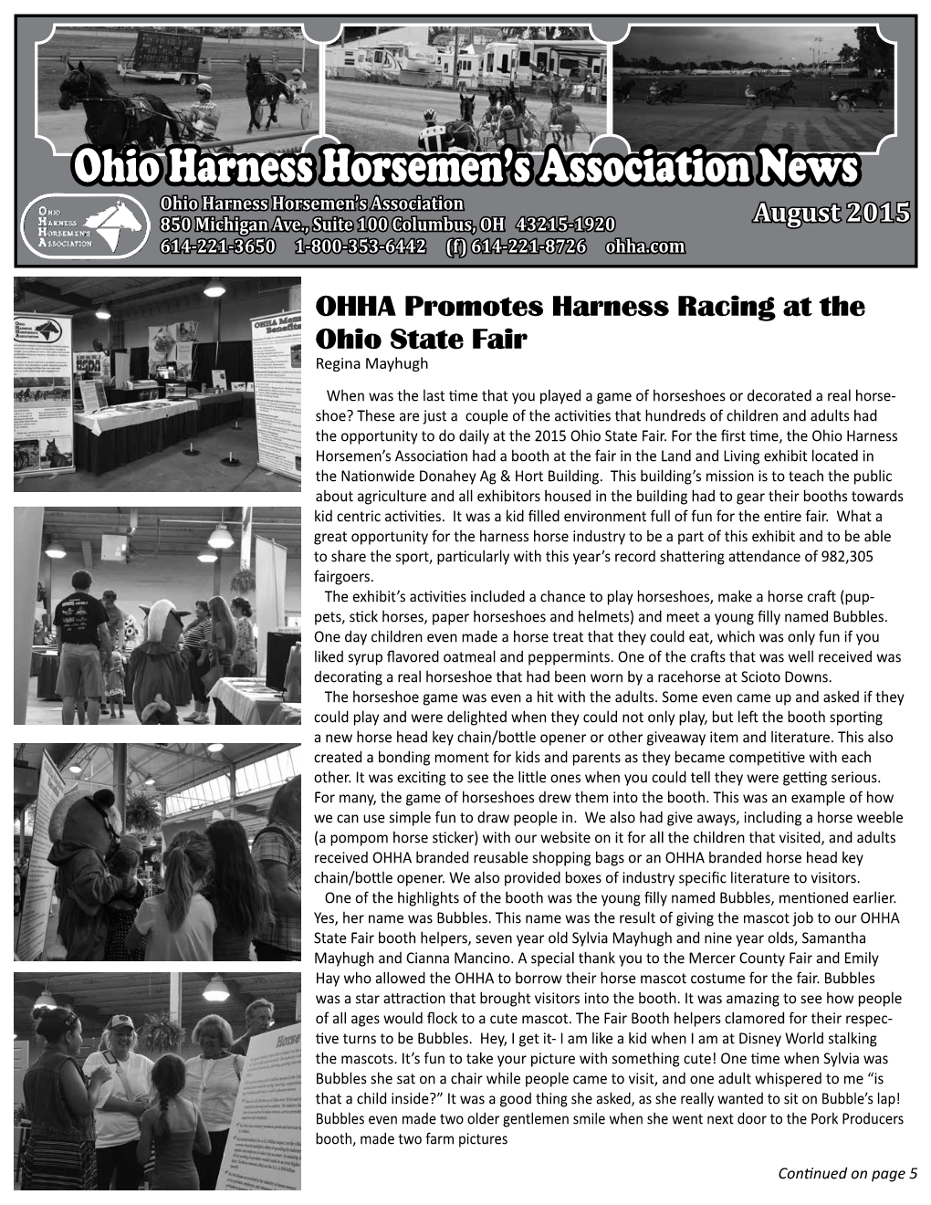 Ohio Harness Horsemen's Association News