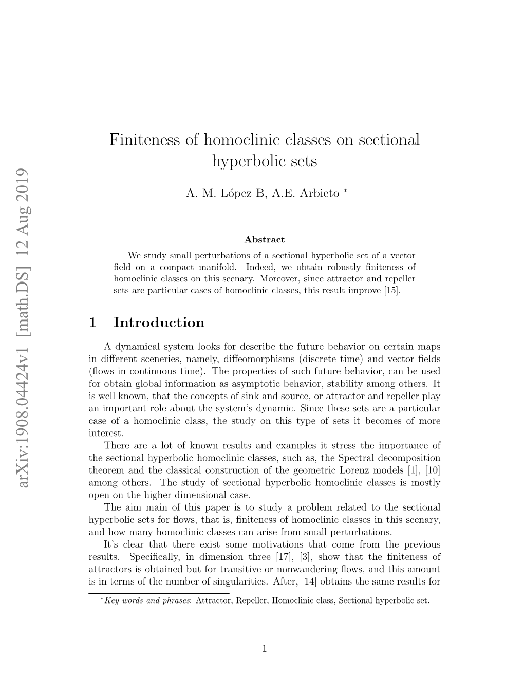 Finiteness of Homoclinic Classes on Sectional Hyperbolic Sets