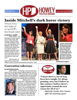 Inside Mitchell's Dark Horse Victory