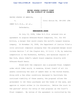 Case 1:08-Cv-01965-JR Document 41 Filed 08/11/2009 Page 1 of 22