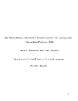 The Art and Practice of Economics Research: Lessons from Leading Minds (Edward Elgar Publishing, 2012)