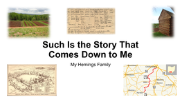 The Sally Hemings Story