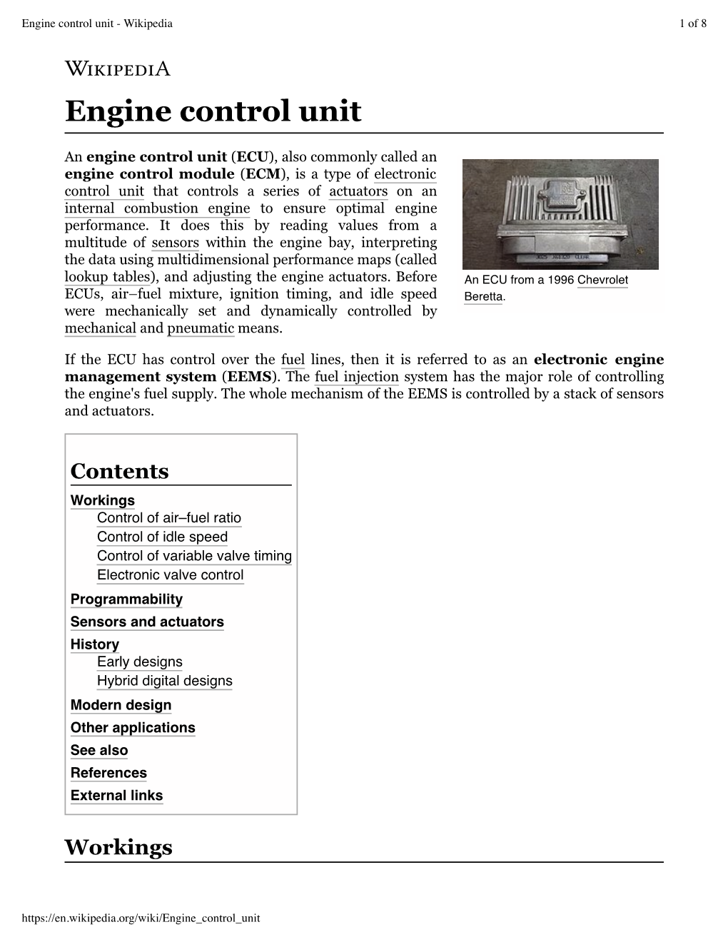 Engine Control Unit - Wikipedia 1 of 8