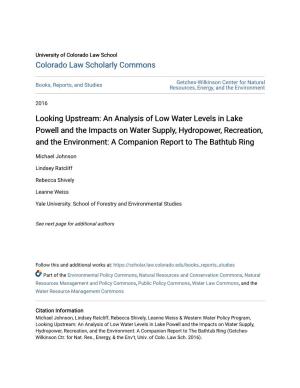 Looking Upstream: an Analysis of Low Water Levels in Lake Powell And