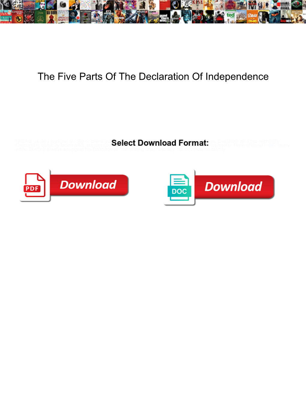 the-five-parts-of-the-declaration-of-independence-docslib