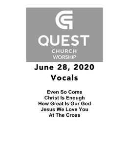 Quest Worship 6-28-20Vox
