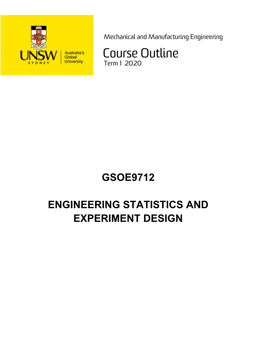 Engineering Statistics and Experiment Design