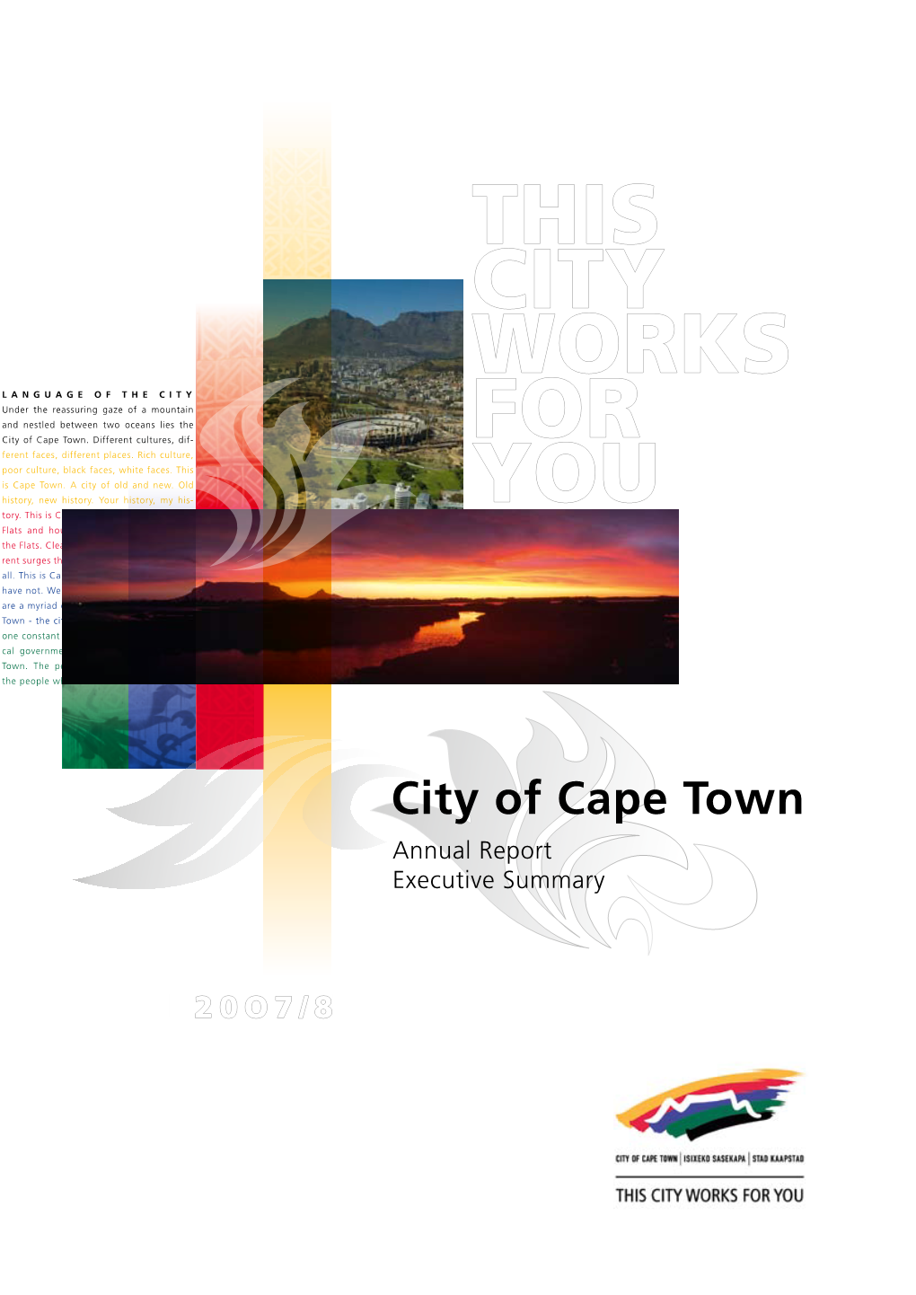 02. WC000 Cape Town Annual Report 2007-08 Executive Summary