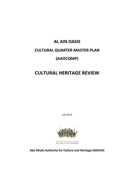Cultural Heritage Review