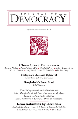 China Since Tiananmen Andrew Nathan Jean-Philippe Béja Elizabeth Perry Jeffrey Wasserstrom Kevin O’Brien Ching Kwan Lee & Eli Friedman Guobin Yang