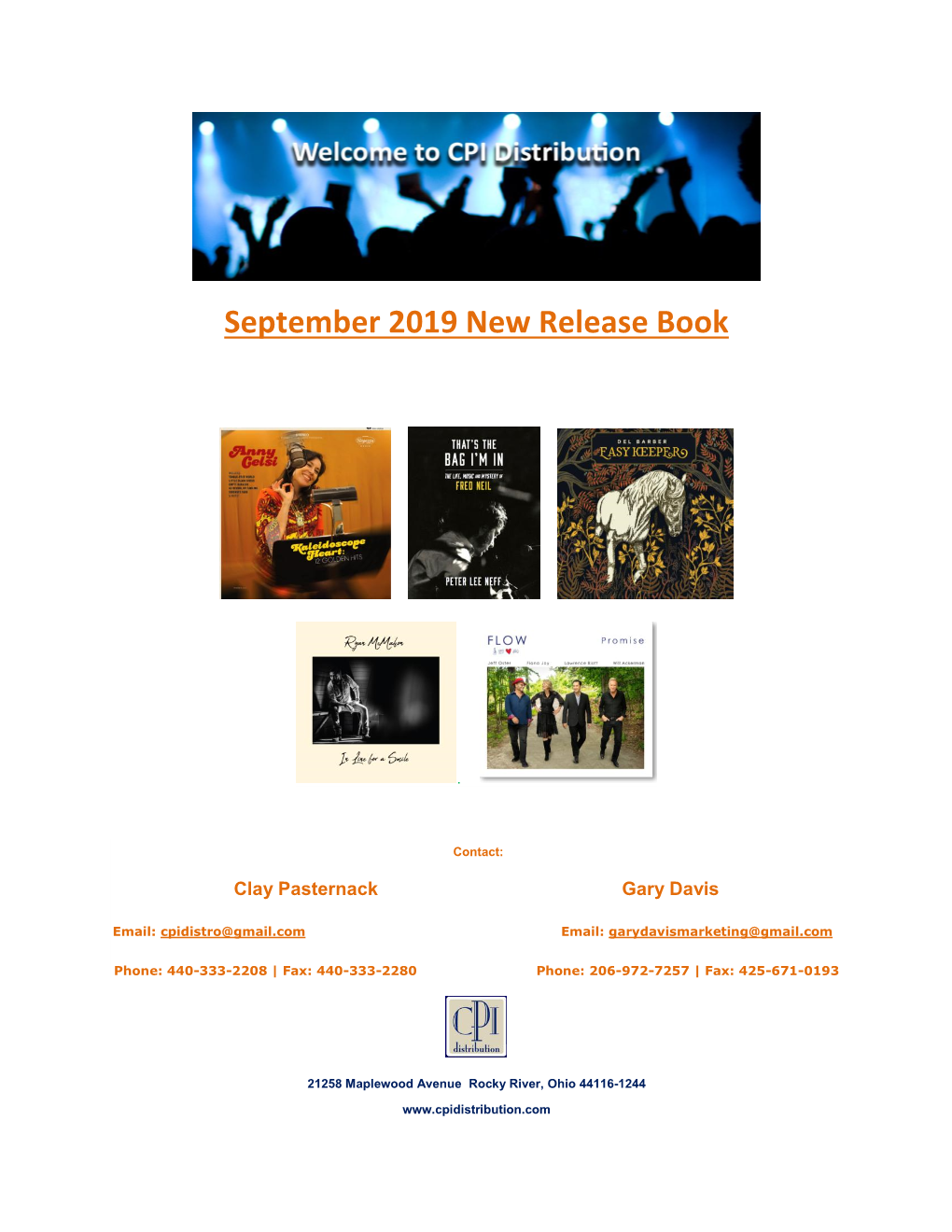 September 2019 New Release Book